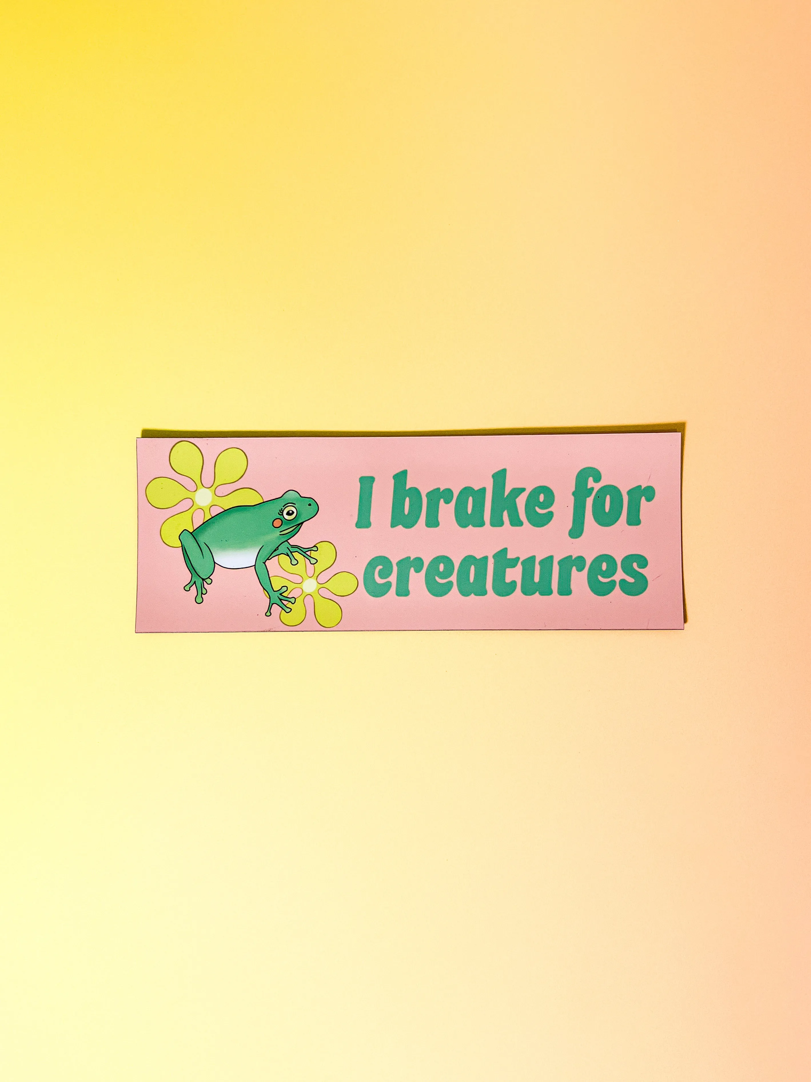 I Brake For Creatures Car Magnet