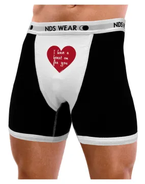 I Have a Heart On For You Mens Boxer Brief Underwear