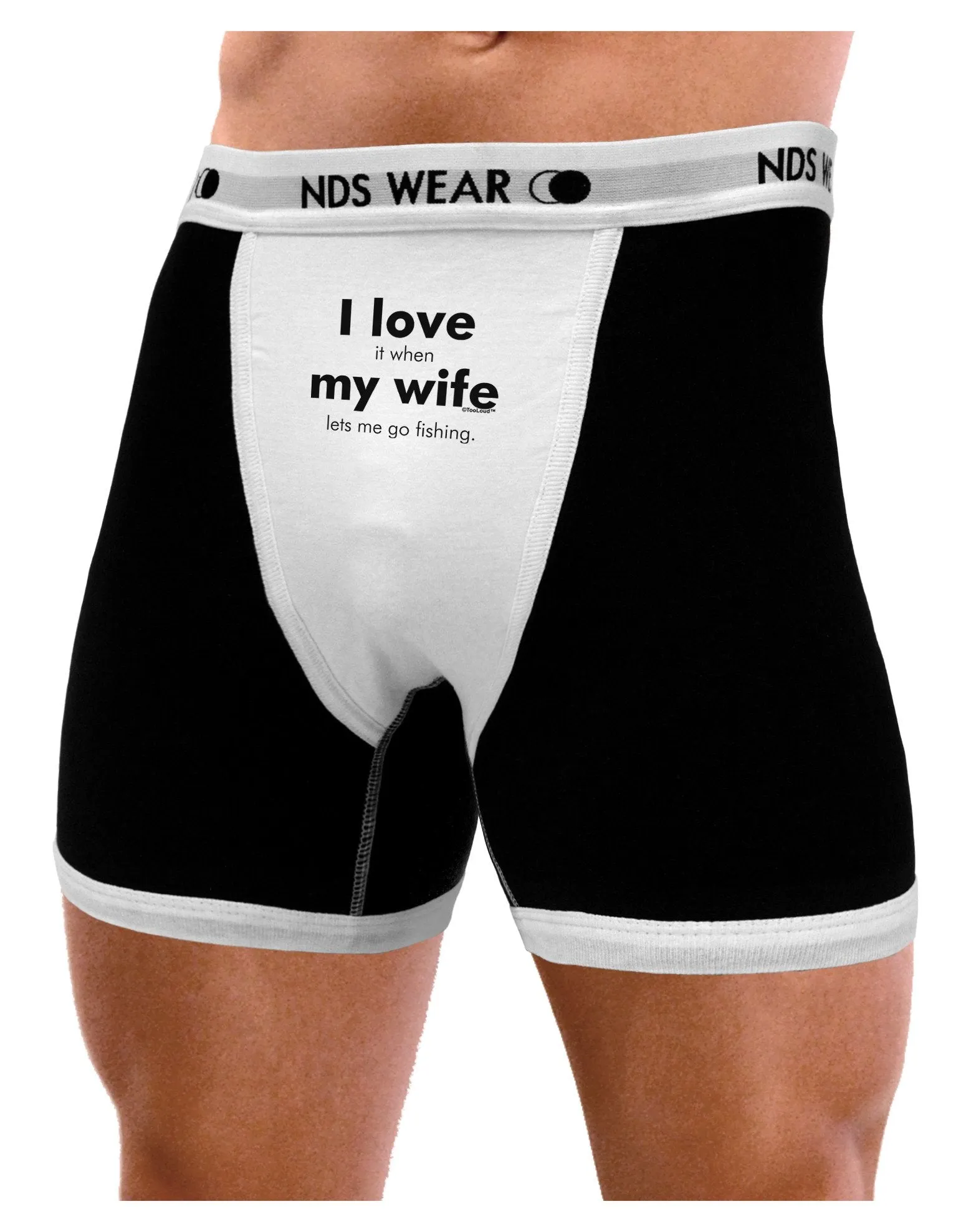 I Love My Wife - Fishing Mens Boxer Brief Underwear