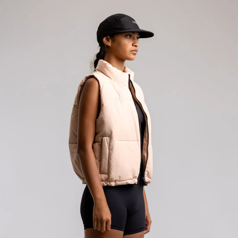 Ilabb Cropped Puffer Vest Nude