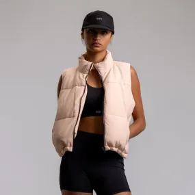 Ilabb Cropped Puffer Vest Nude