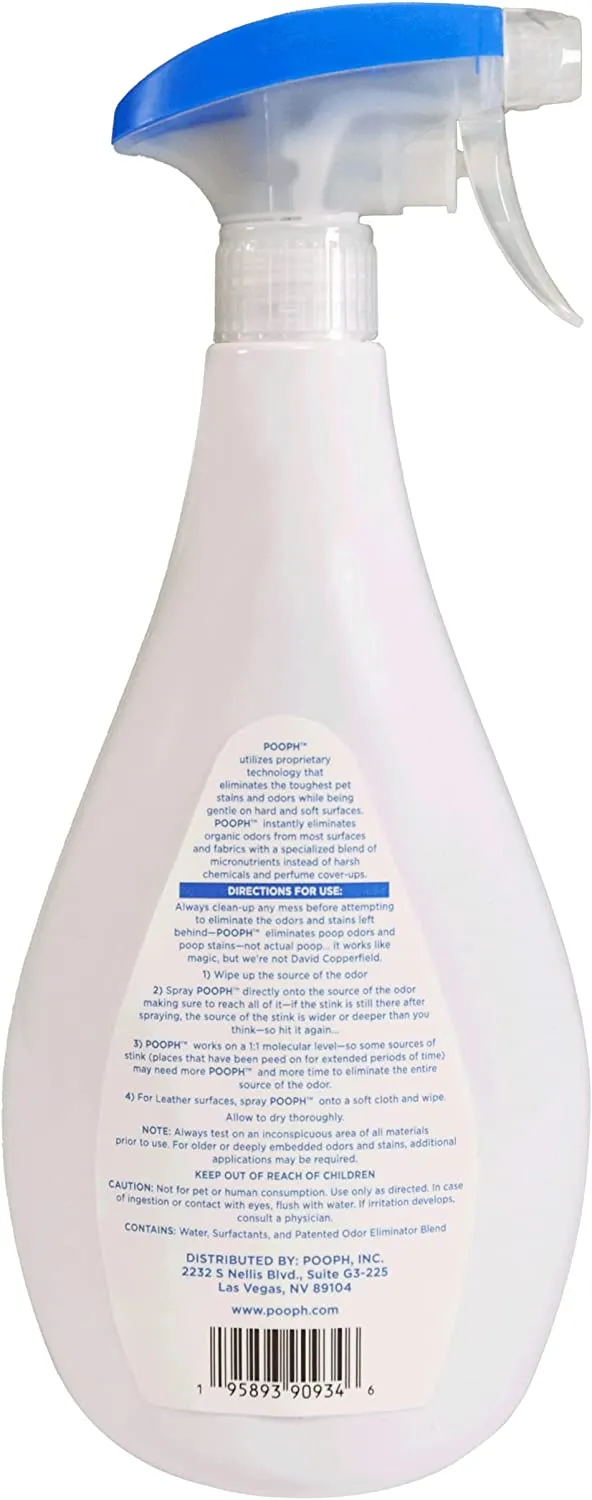 ITEM# 0148   Pet Odor Eliminator, 32oz Spray - Dismantles Odors on a Molecular Basis, Dogs, Cats, Freshener, Eliminator, Urine, Poop, Pee, Deodorizer, Natures, Puppy, Fresh, Clean, Furniture, Potty, Safe (Watch Video)