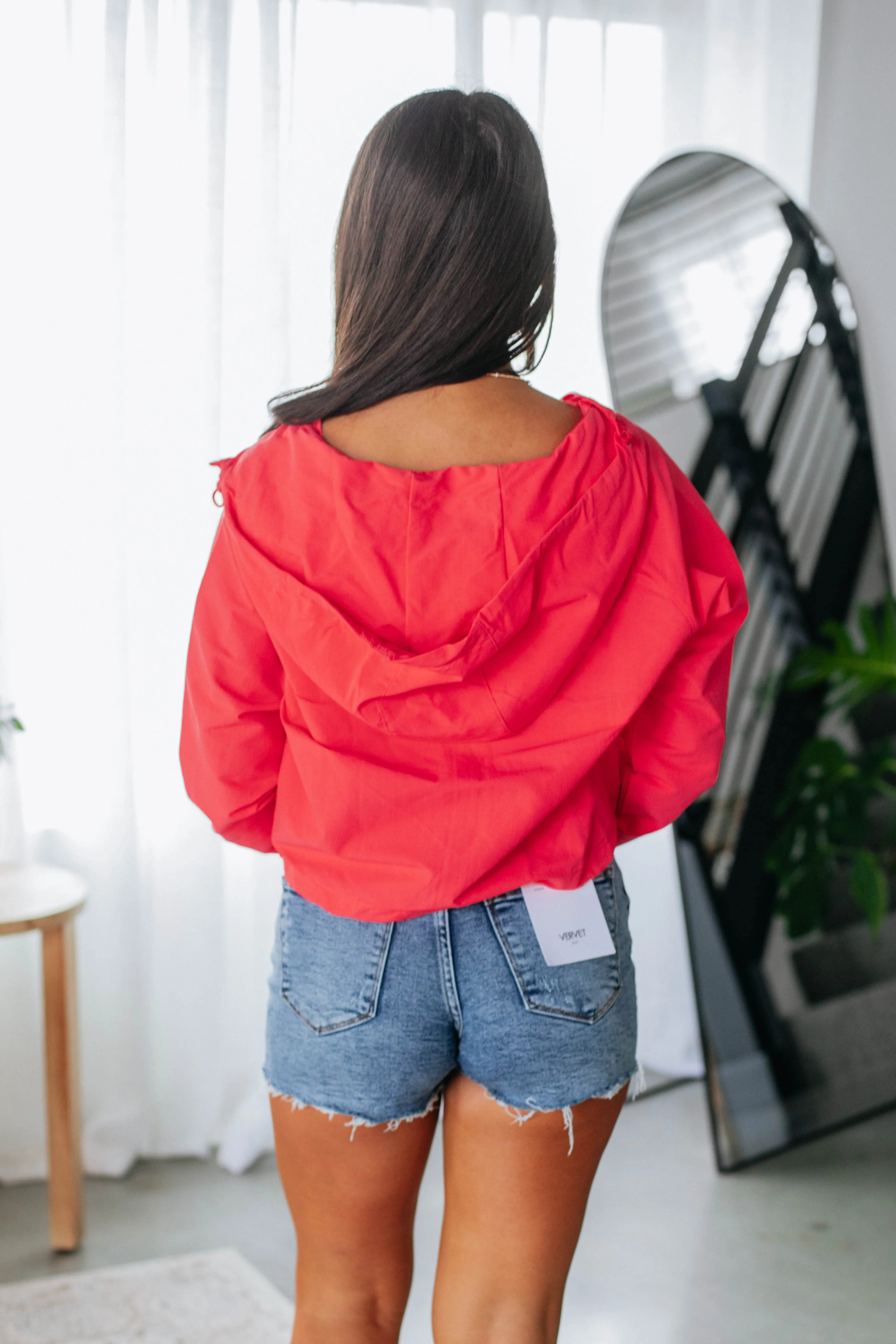 Kataline Cropped Jacket - Hibiscus