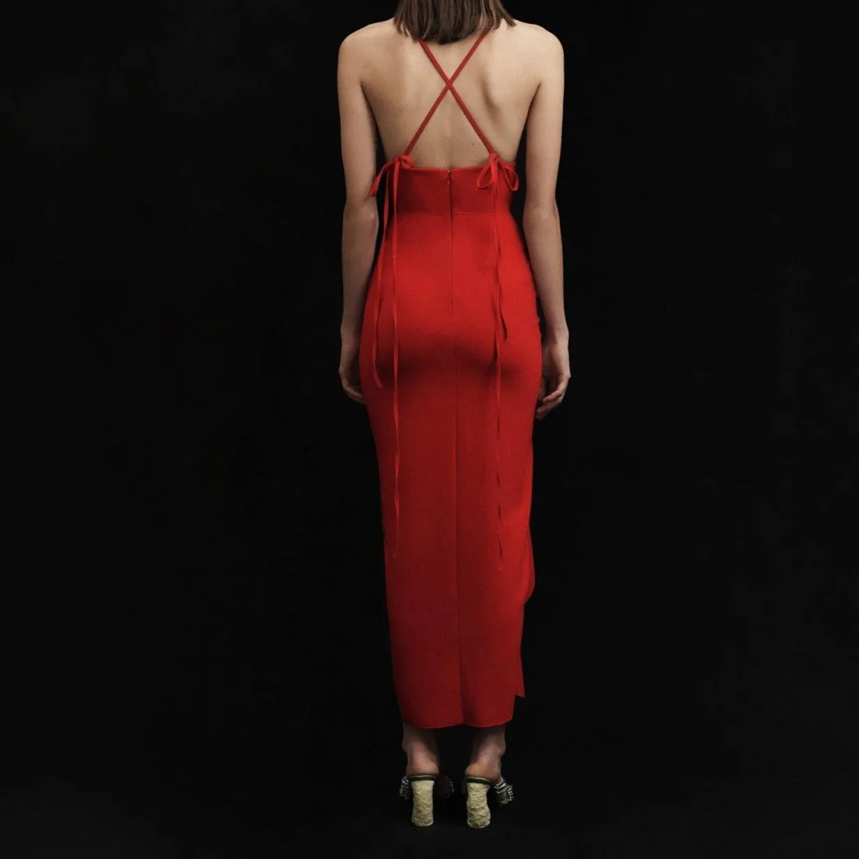 KittenAlarm - Janis Backless Maxi Dress