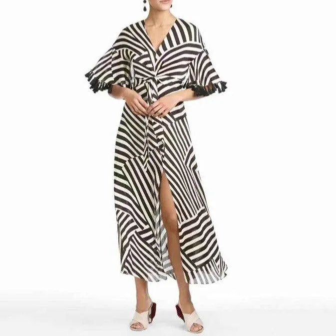 KittenAlarm - Marie Striped Maxi Dress