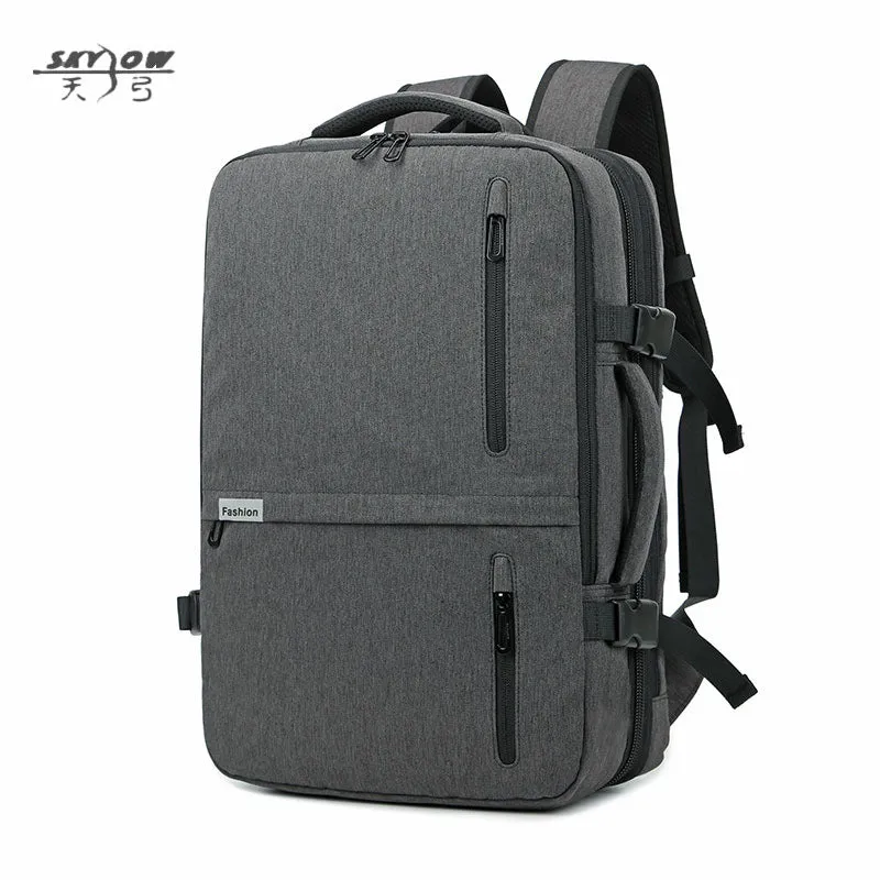 Korean Style Fashion Anti-Theft Briefcase Oxford Zipper Multi-Functional Backpack Large Capacity Outdoor Backpack Travel Bag