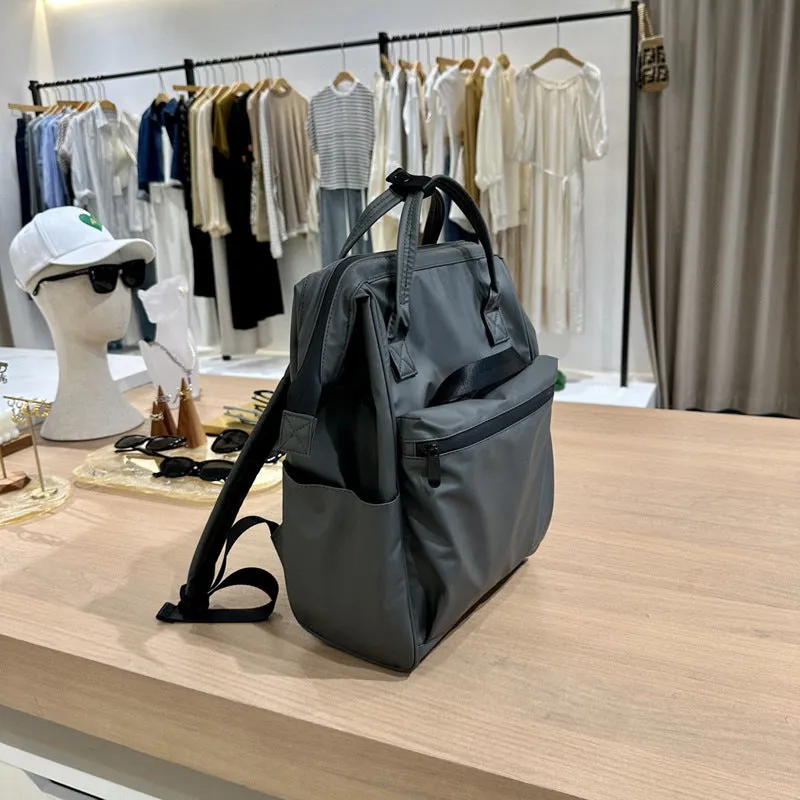 Korean Style Fashion Backpack Black Waterproof Chic Commuter Business Computer Backpack Hong Kong Style Trendy Brand Unisex Backpack