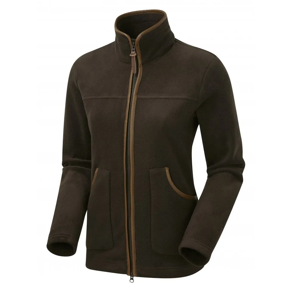 Ladies Performance Fleece Jacket Brown by Shooterking