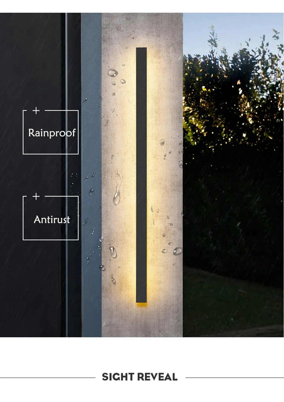 LED Outdoor Wall Light Modern Waterproof IP65 villa Porch Garden patio exterio Wall Lamp Rainproof in front of garage door Lamp