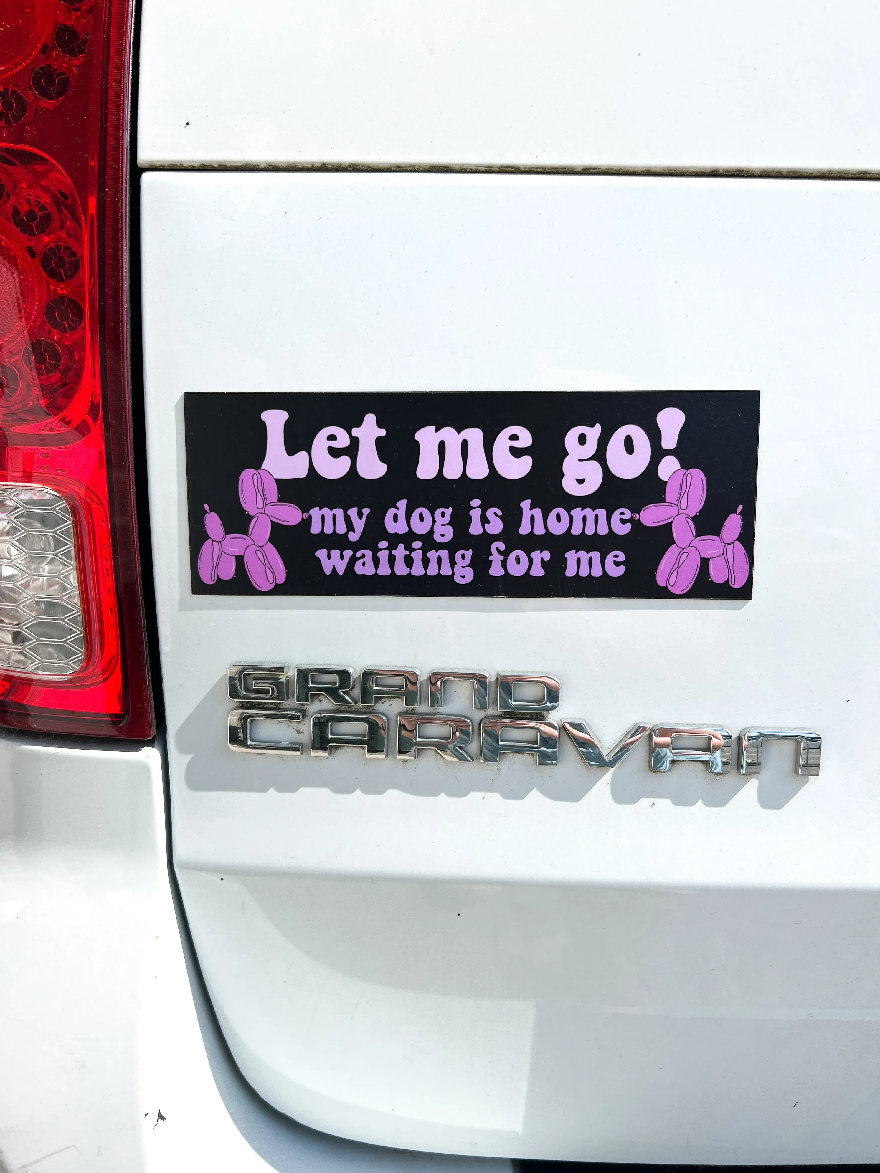 Let Me Go Car Magnet