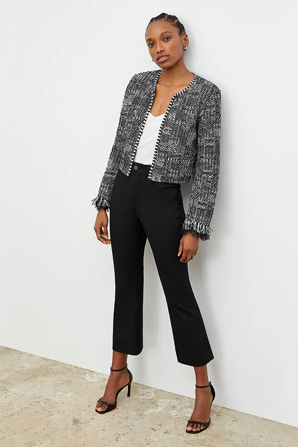 Lilia Jacket - Interweave :: Black / White