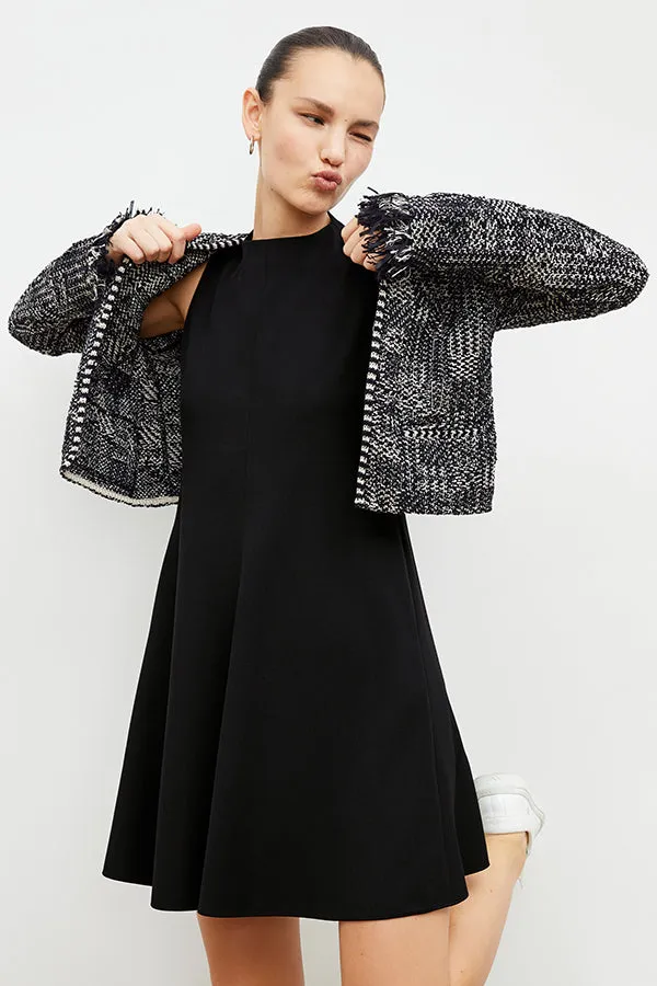 Lilia Jacket - Interweave :: Black / White