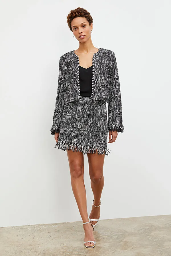 Lilia Jacket - Interweave :: Black / White