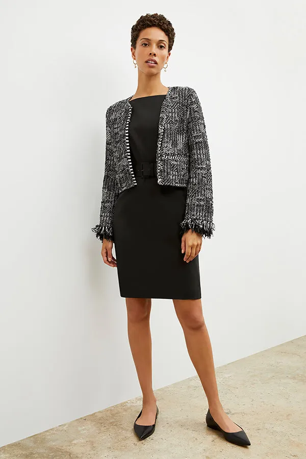 Lilia Jacket - Interweave :: Black / White