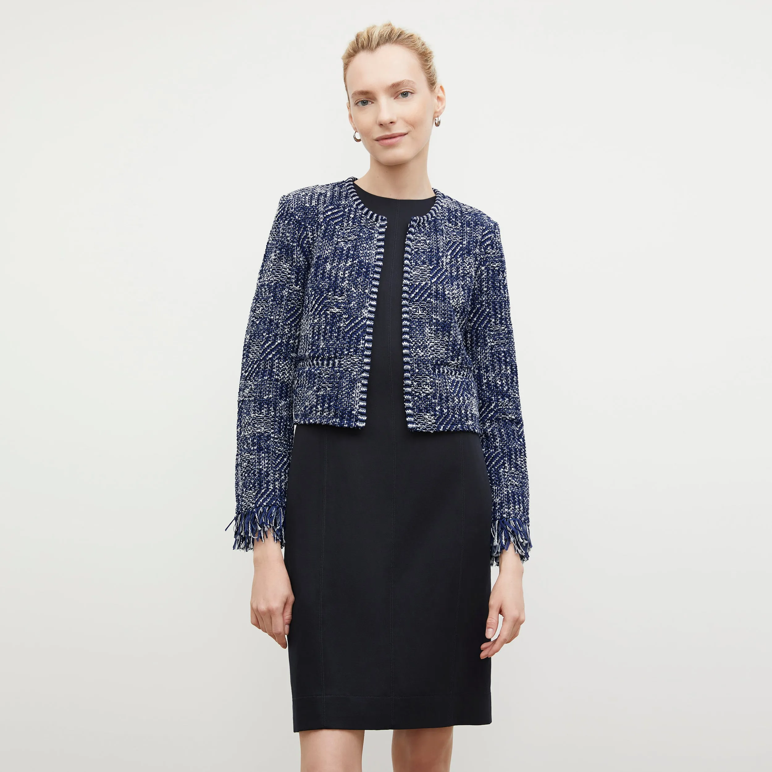 Lilia Jacket - Interweave :: Navy / Ivory