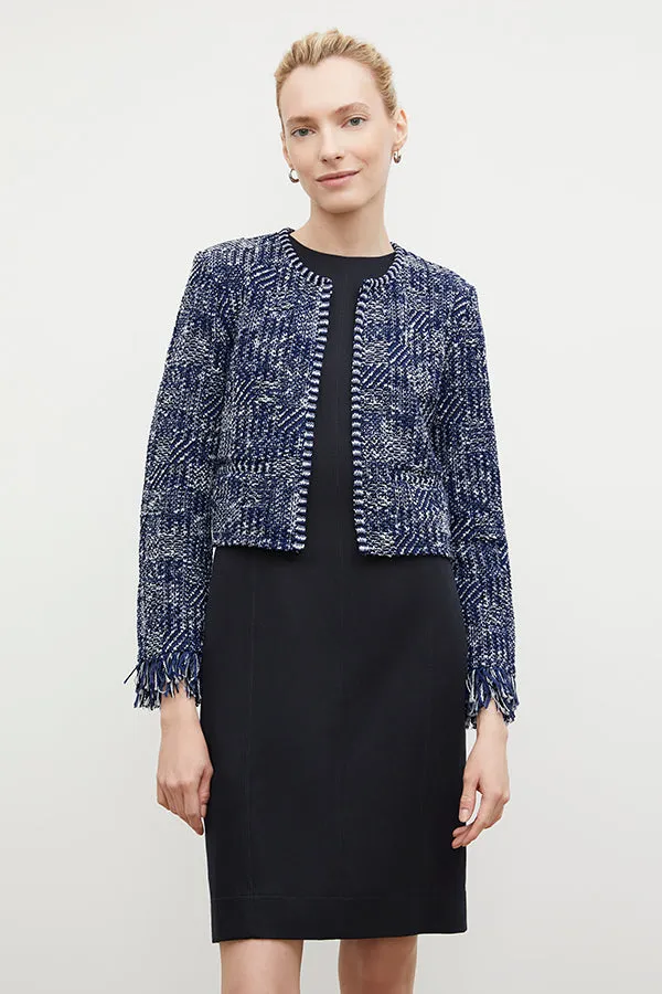 Lilia Jacket - Interweave :: Navy / Ivory