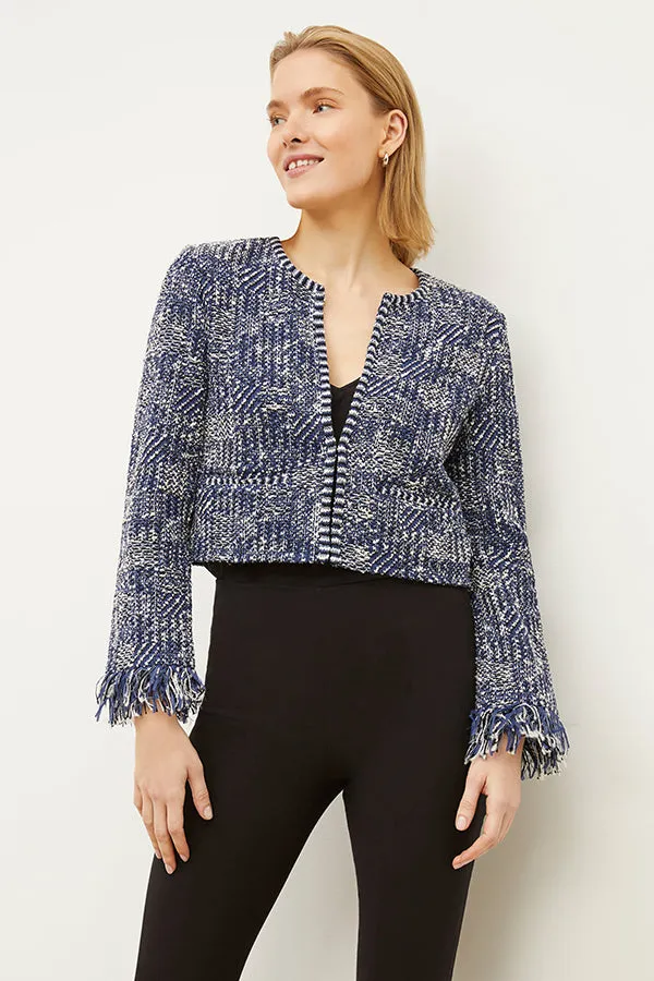 Lilia Jacket - Interweave :: Navy / Ivory