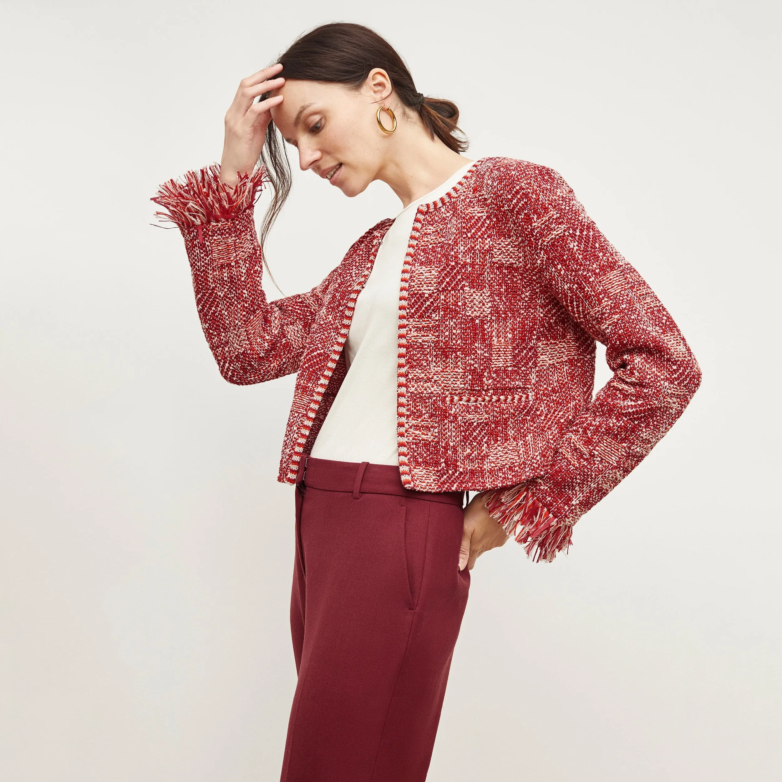 Lilia Jacket - Interweave :: Red Multi