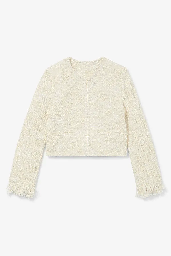 Lilia Jacket - Interweave :: Taupe / Ivory