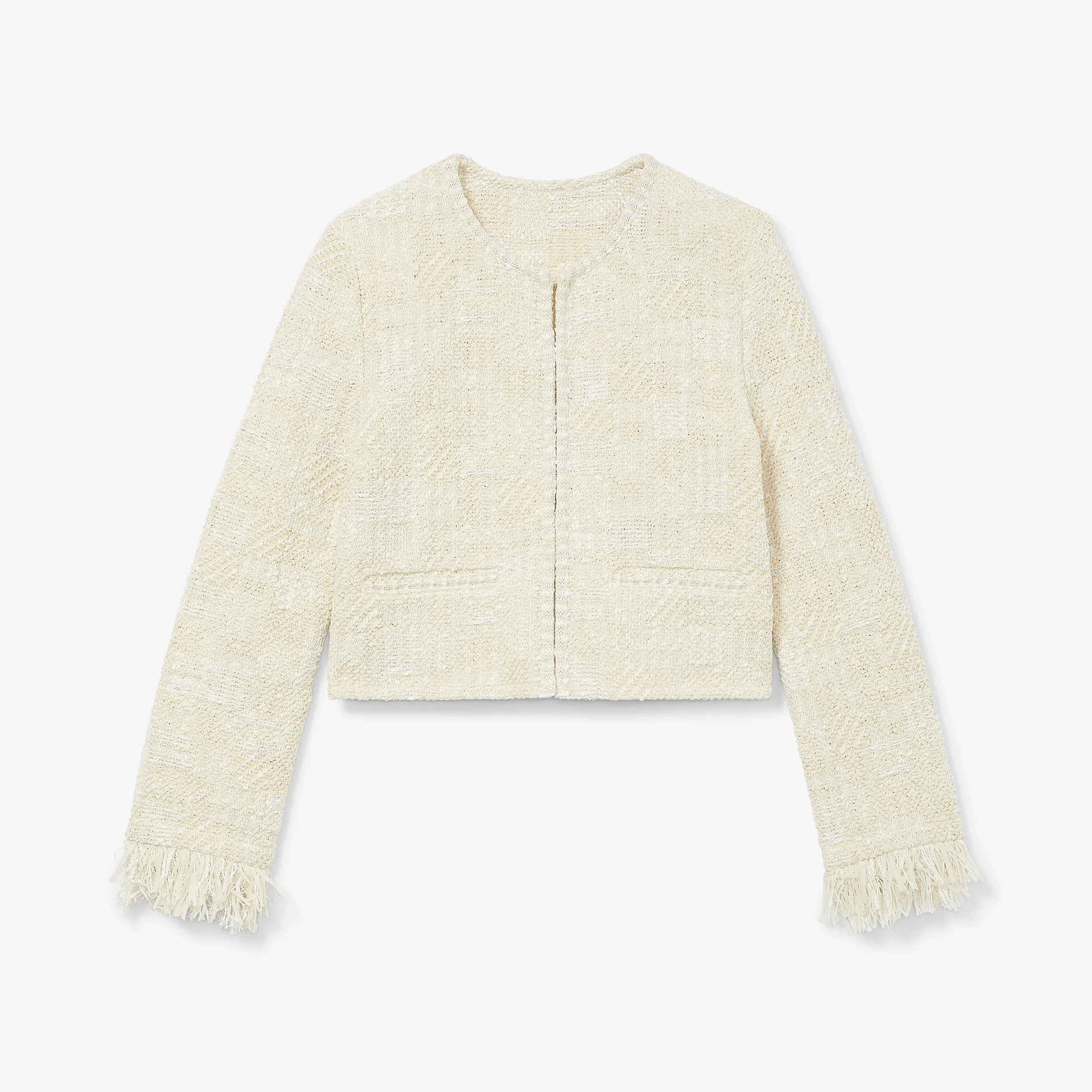 Lilia Jacket - Interweave :: Taupe / Ivory