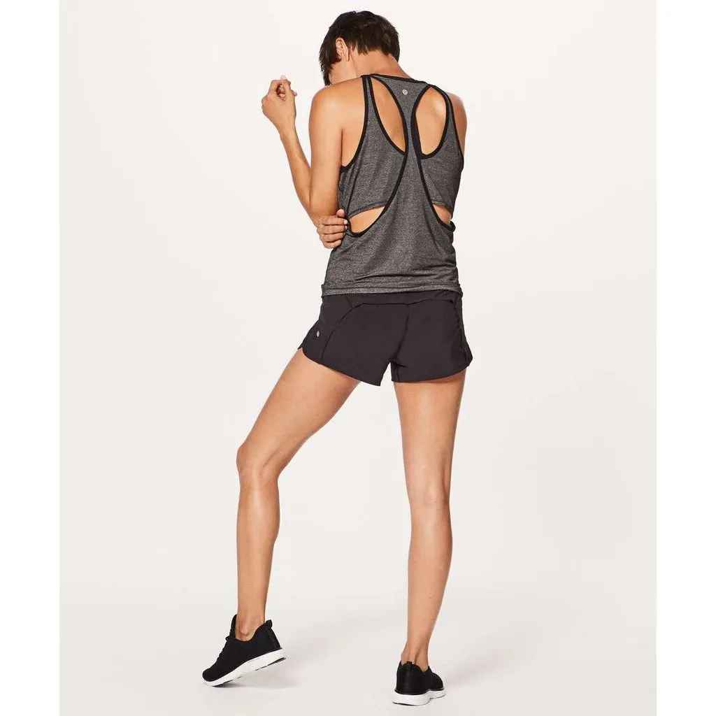 Lululemon Run Times Short II 4" in Black - Size 4