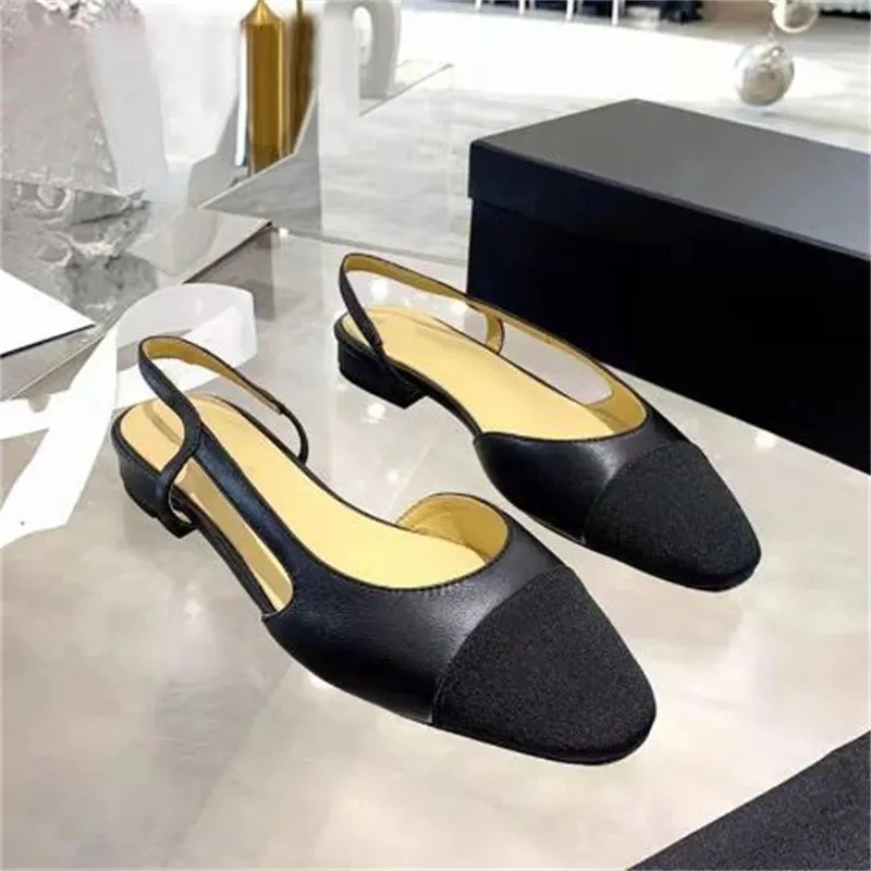 Luxury designer slipper for women slides sandal summer sandles shoes kitten chunky heel classic brand beach casual woman slippers sliders beach sandals 35-42