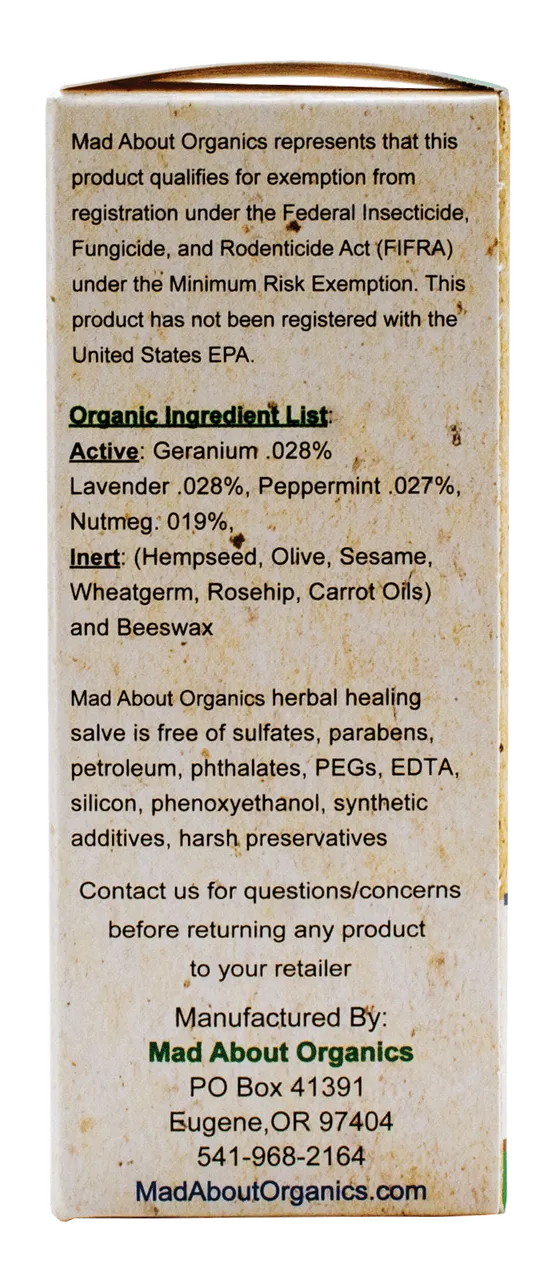 MAD ABOUT ORGANICS Open Wound Healing Herbal Salve & Paw Moisturizer