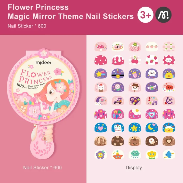 Magic Mirror Theme Nail Stickers | Flower Princess