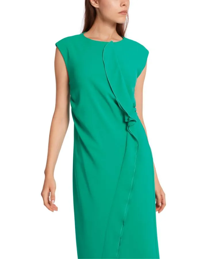 Marc Cain Figure Hugging Ruffle Detail Dress