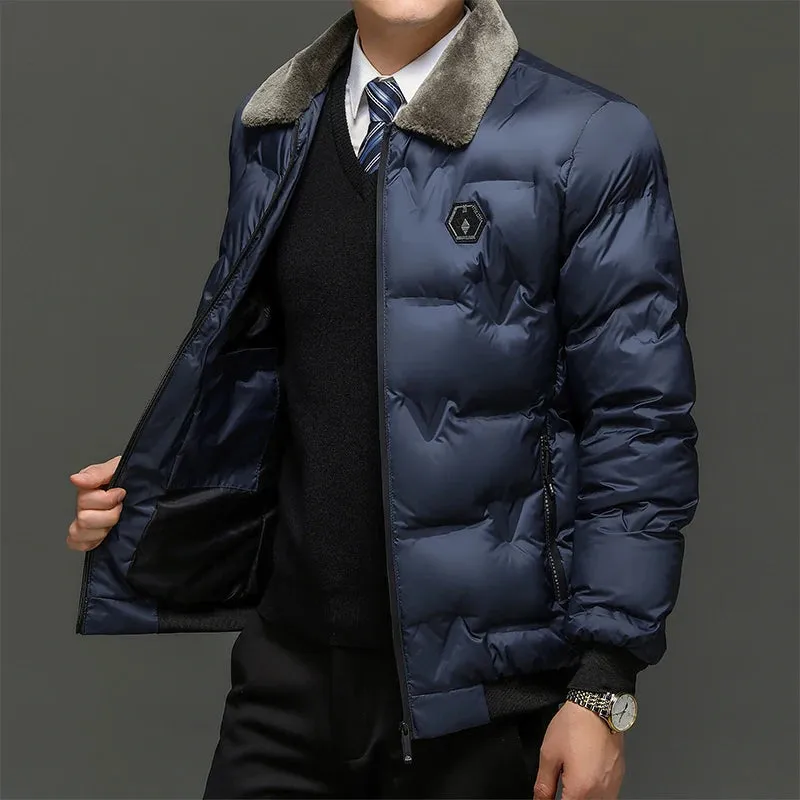 Men Jackets Vintage Warm Parka Men High Quality Winter Jacket Coats Motorcycles Warm Jackets Male Casual Solid Fashion Autumn