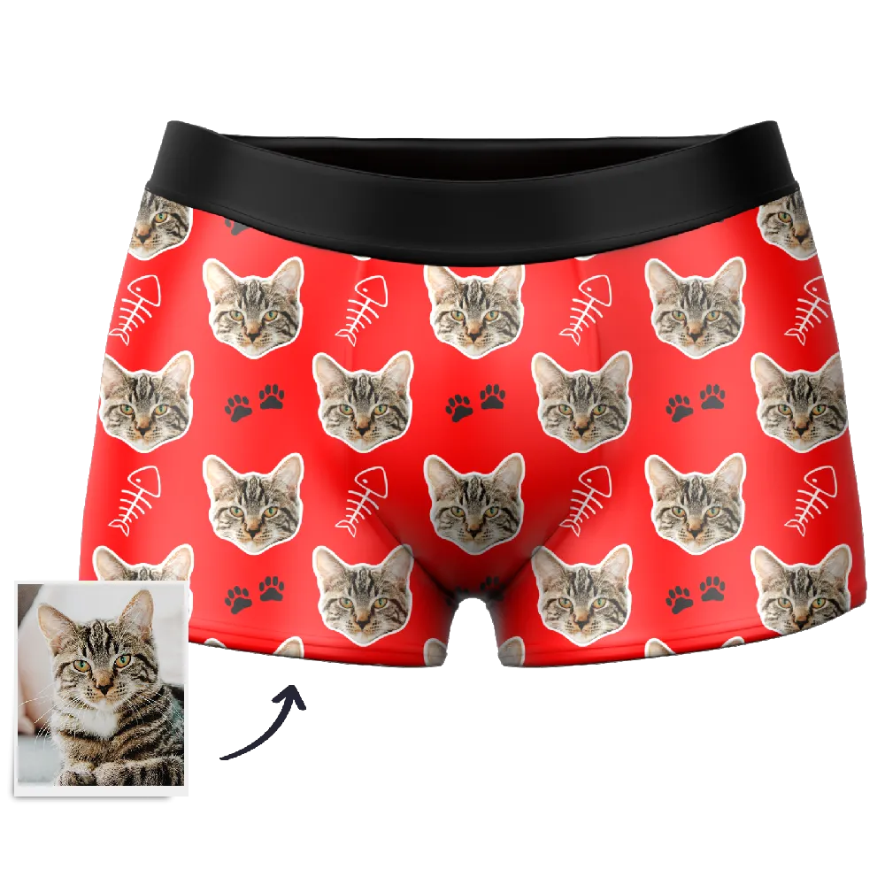 Men's Custom Cat Boxer Shorts