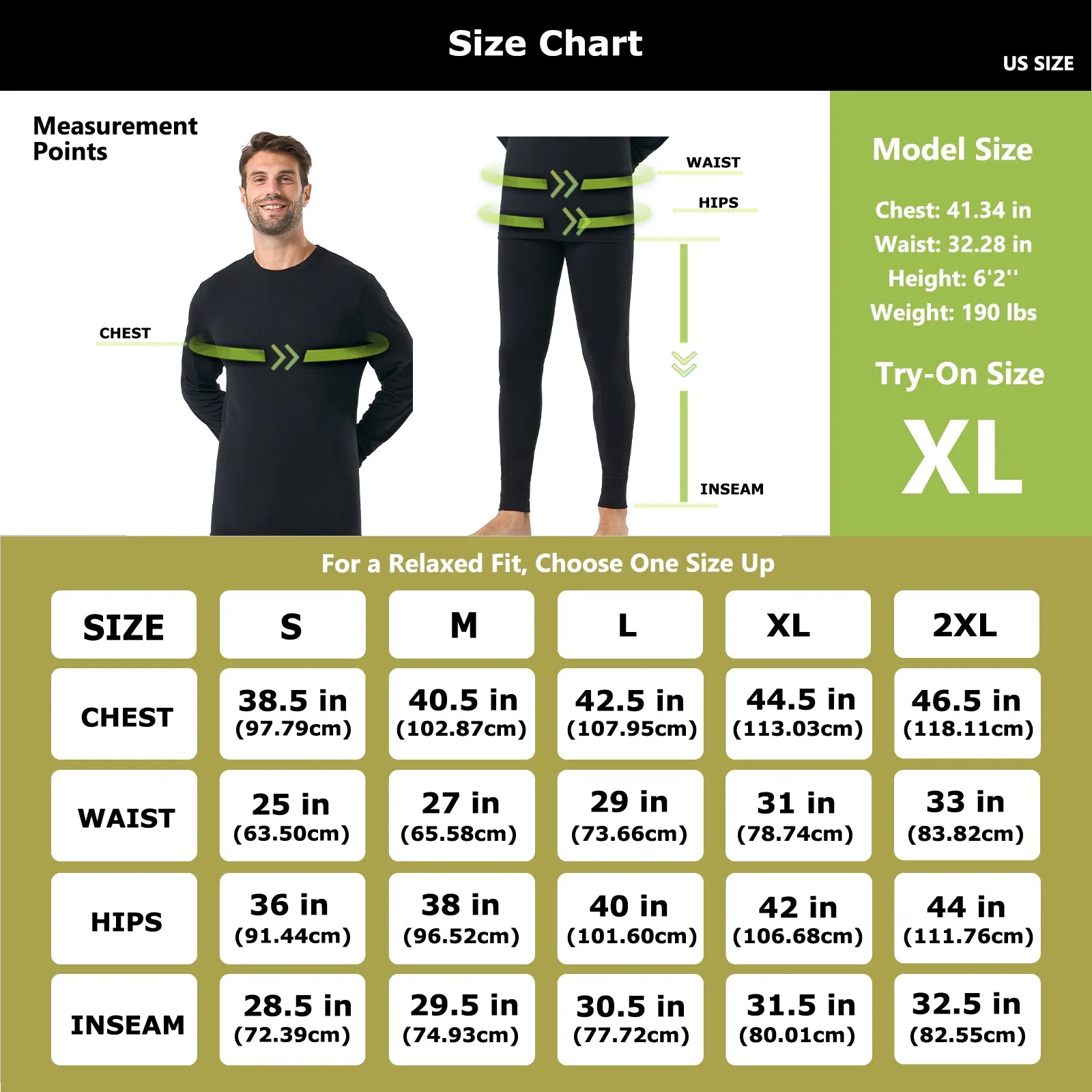 Men's Merino 200g Thermal Base Layer Set Black