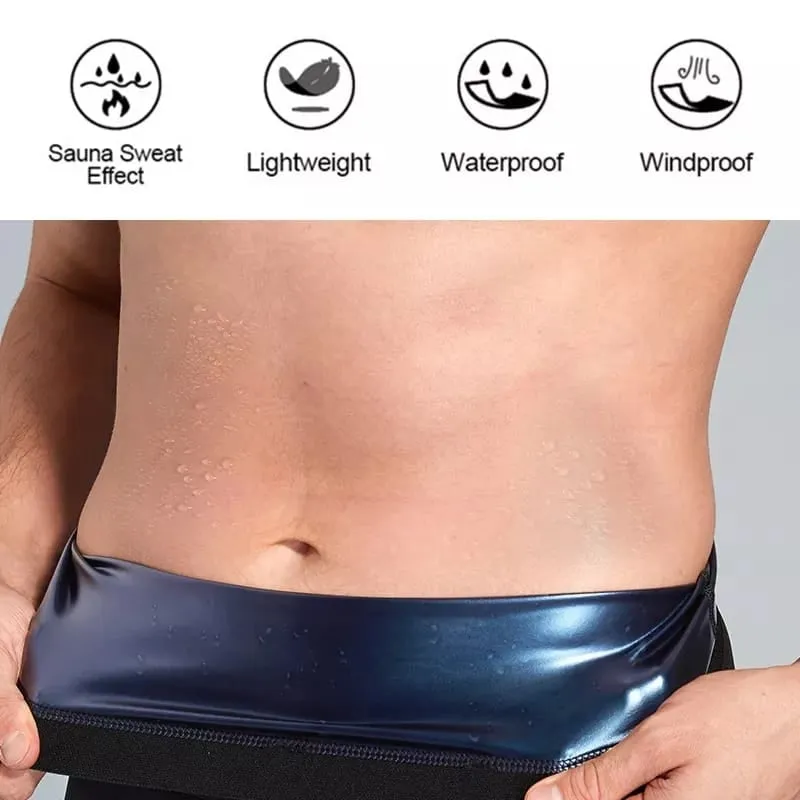 Men's Sauna Shorts Slimming High Waist Underwear Shapewear