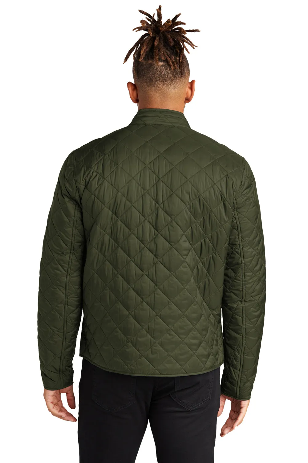 Mercer Mettle Mens Quilted Water Resistant Full Zip Jacket - Townsend Green