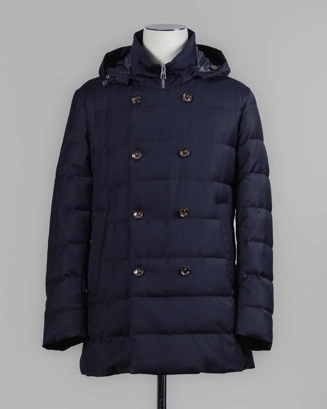 Montecore Super 120's Wool DB Parka / Navy