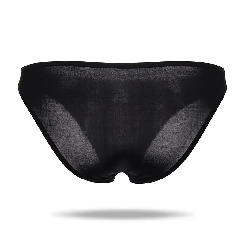 Mulit-Color Ice Silk Cool Half Transparent Men's Brief