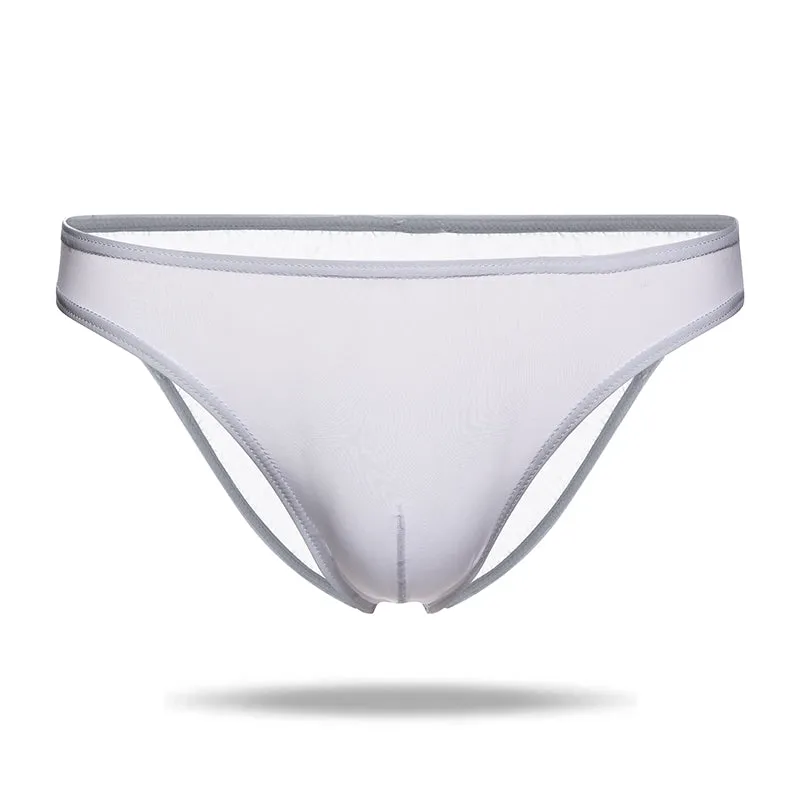 Mulit-Color Ice Silk Cool Half Transparent Men's Brief