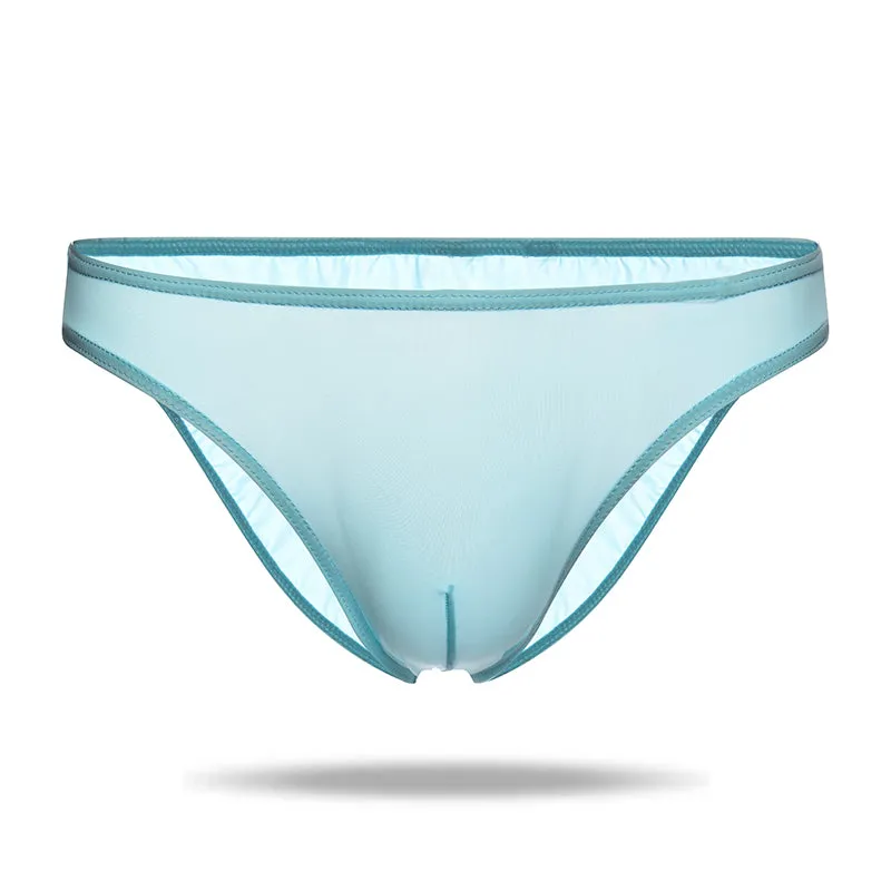 Mulit-Color Ice Silk Cool Half Transparent Men's Brief