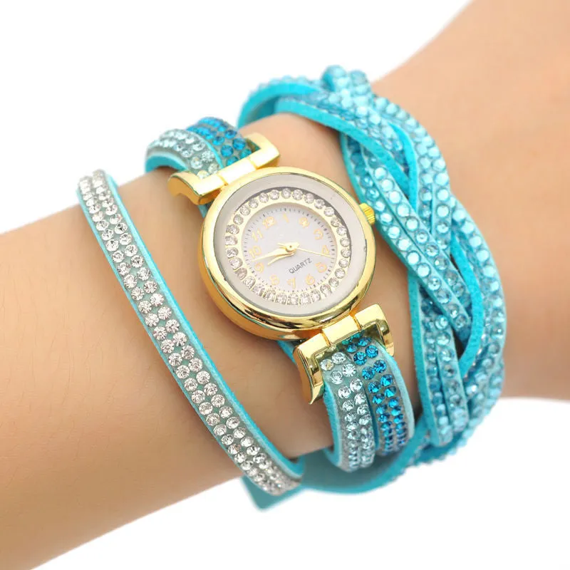 New Arrive Luxury Rhinestone Bracelet Women Watch Ladies Quartz Watch Women Wristwatch