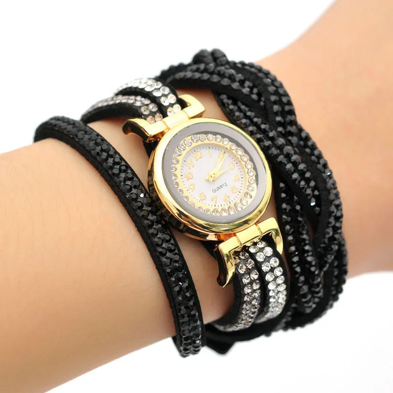 New Arrive Luxury Rhinestone Bracelet Women Watch Ladies Quartz Watch Women Wristwatch