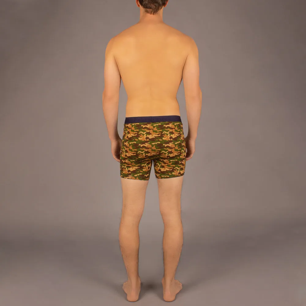 Newman Boxer Brief | Green Camouflage