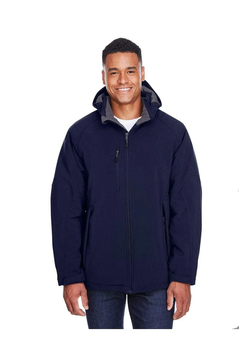 North End 88159: Men's Glacier Insulated Three-Layer Fleece Bonded Soft Shell Jacket with Detachable Hood