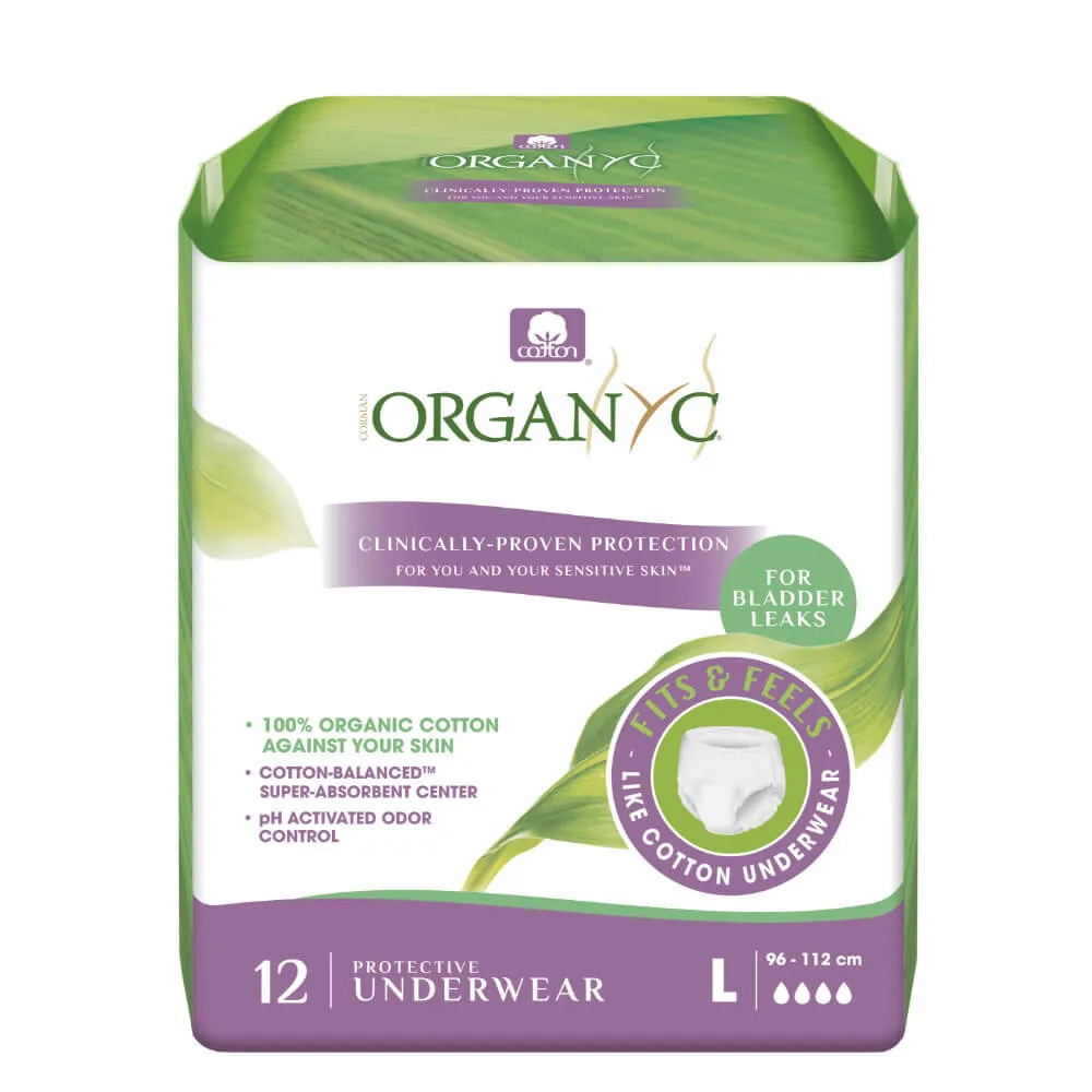 Organyc Protective Underwear - LARGE (12ct)