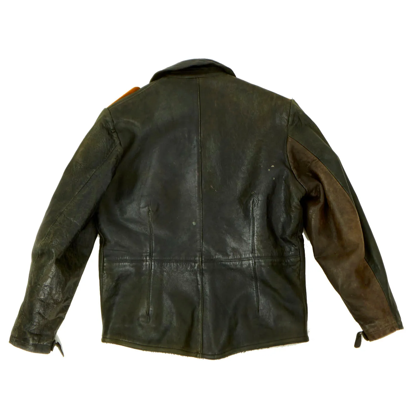 Original German WWII 1941 Dated Luftwaffe Hauptmann Officer's Leather Flight Jacket with Leather Flight Pants