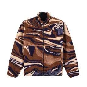 Paper Planes Marble Fleece Reversible Jacket (Brown)