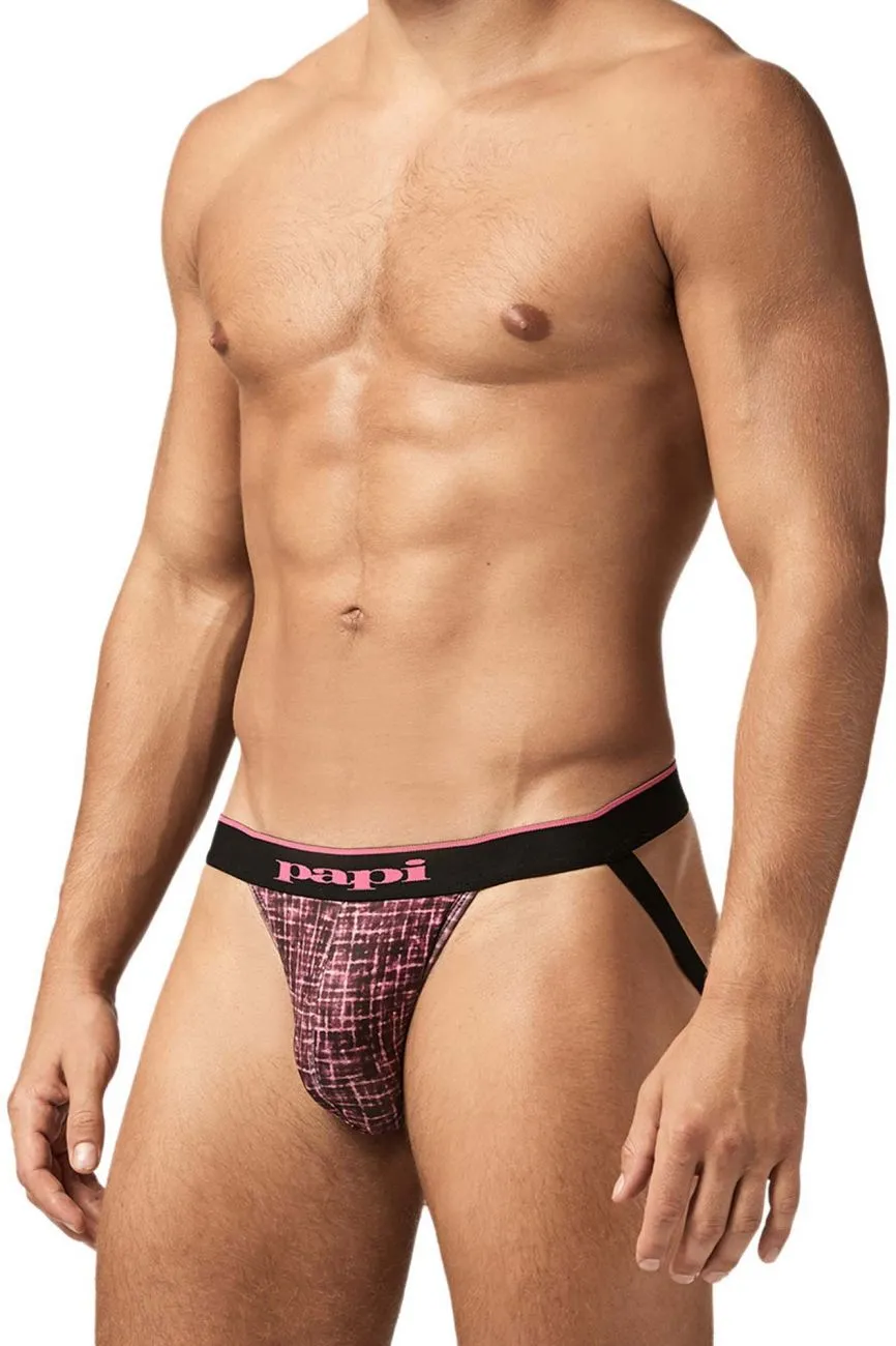 Papi UMPA049 2PK Microflex Jockstrap Color Berry-Texture