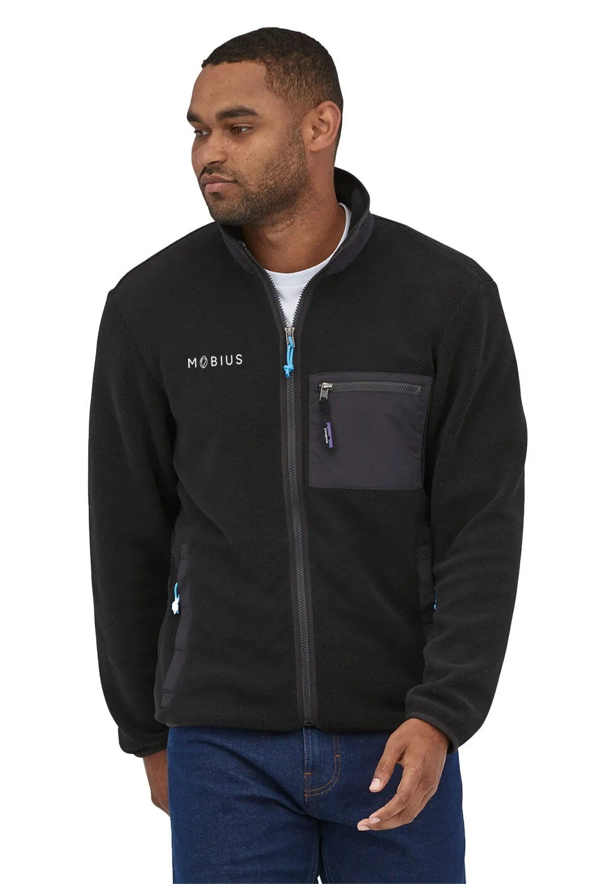 Patagonia Mens Synchilla Fleece Jacket, Black [Mobius]