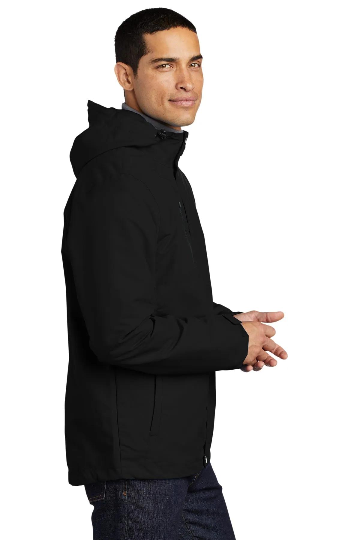 Port Authority All-Conditions Branded Jackets, Black