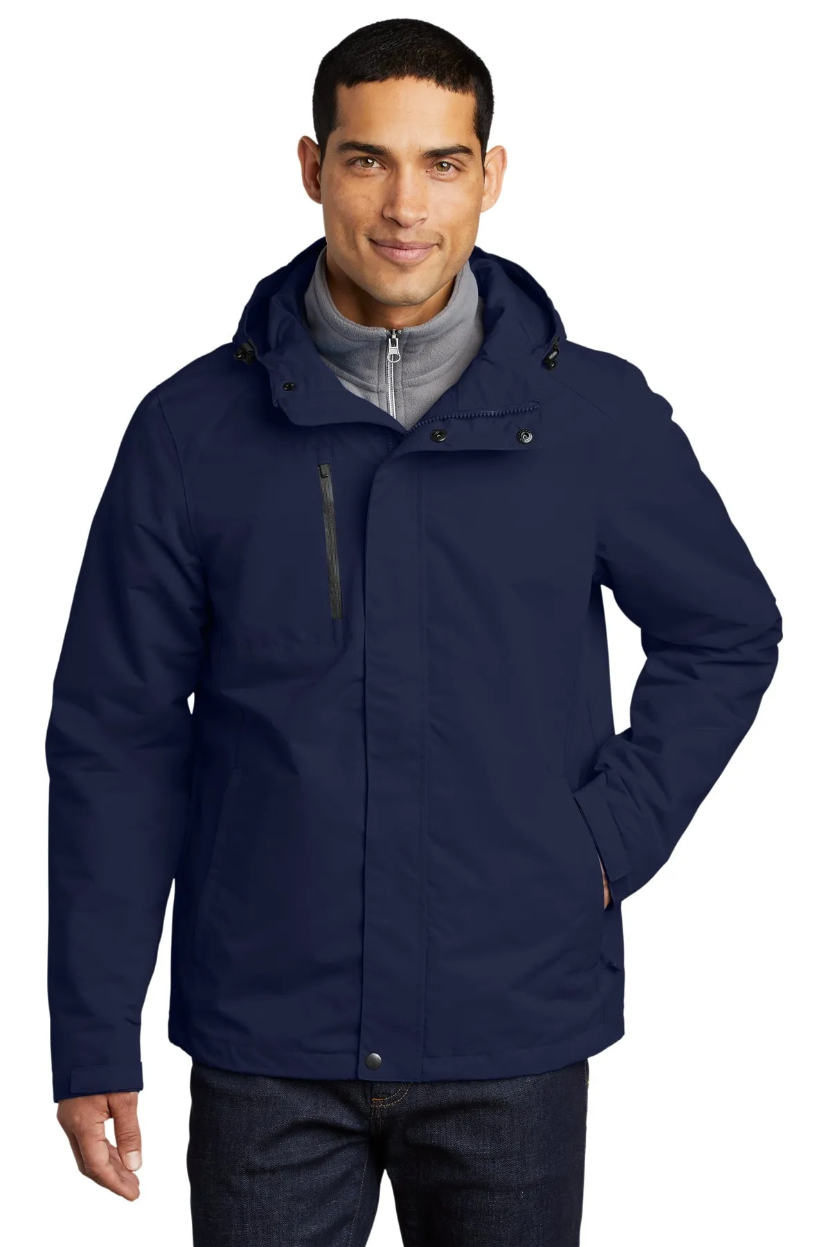 Port Authority All-Conditions Branded Jackets, True Navy