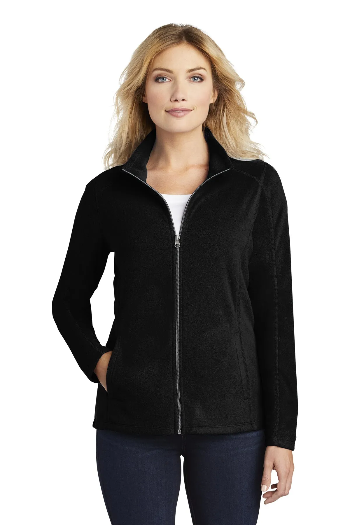 Port Authority Ladies MicroFleece Customized Jackets, Black